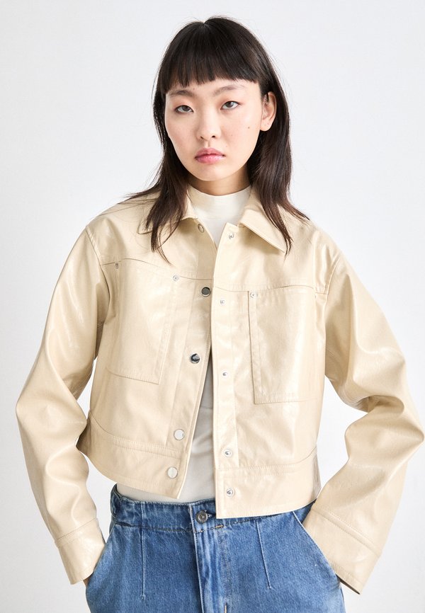 JELT - Faux leather jacket - open beige3
