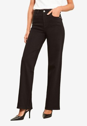 Lipsy MID RISE - Široké džíny - black
