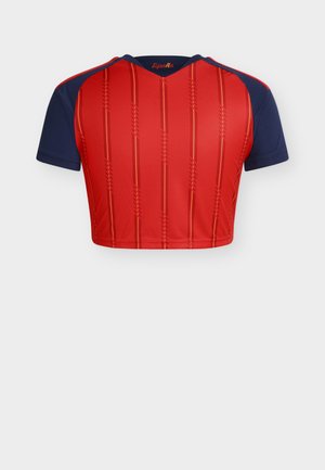 adidas Performance SPAIN 26 HOME CROPPED - T-Shirt print - vivid red