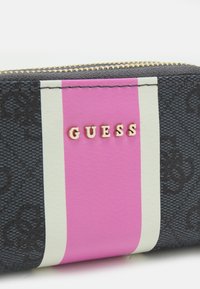 Guess DOUBLE ZIP MINI WALLET - Piniginė - coal