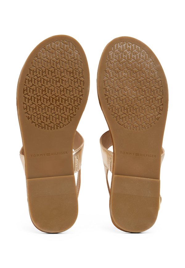 METALLIC - T-bar sandals - gold4