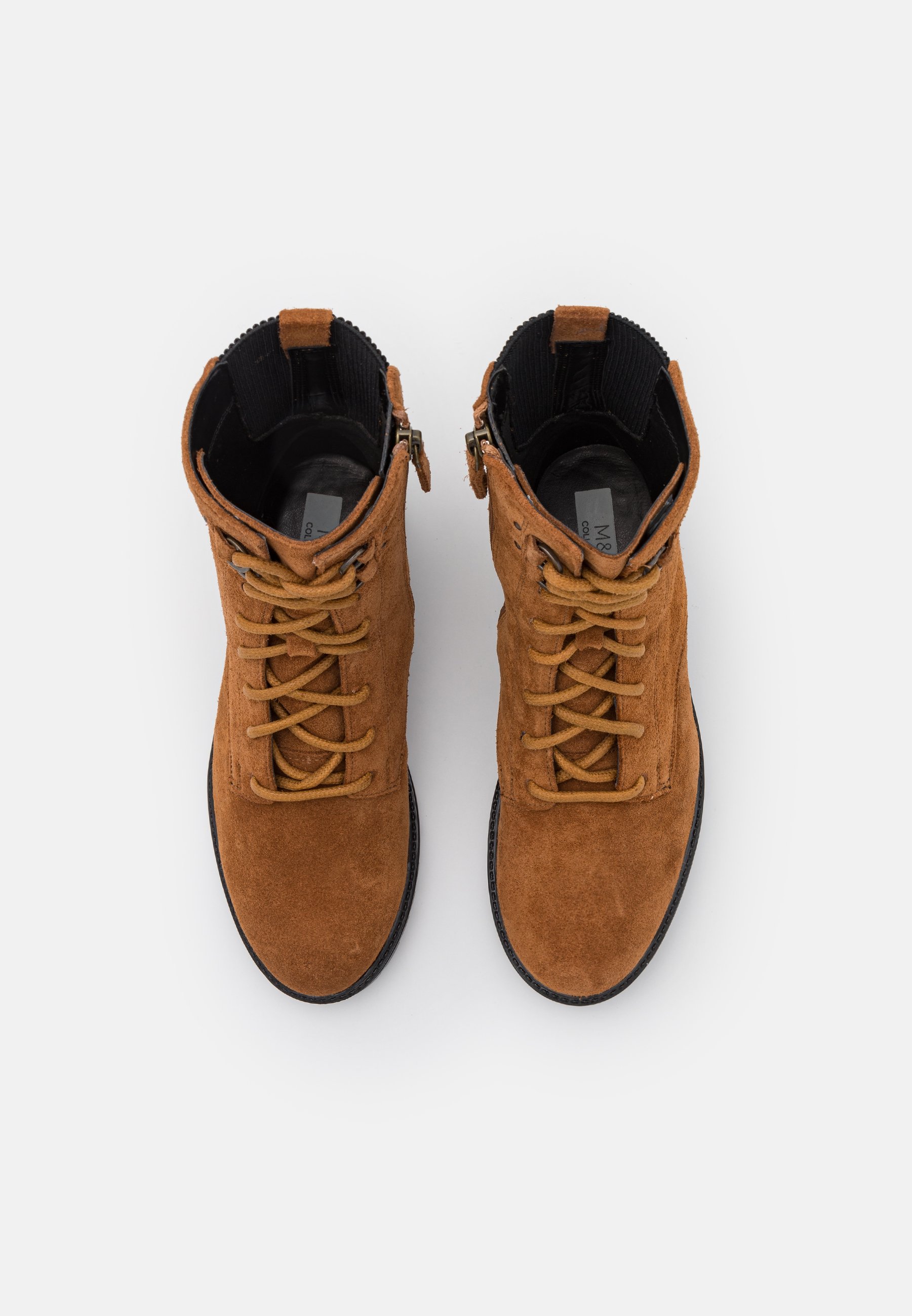 Lace-up ankle boots - tan/cognac 