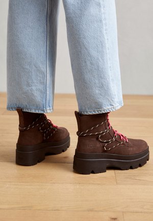 Botines con plataforma - dark brown
