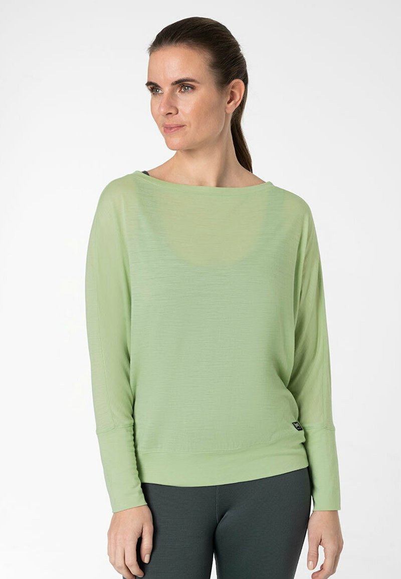 Damen Sportbekleidung | super.natural MERINO Langarmshirt celadan green/grün - PG71444 Damen Sportbekleidung | super.natural MERINO Langarmshirt celadan green/grün - PG71444