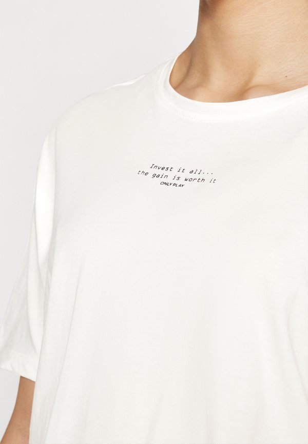 ONPSTAGE LIFE ON LOOSE TEE - Print T-shirt - cloud dancer4