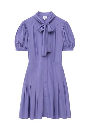 & OTHER STORIES, & OTHER STORIES BOW-NECK MINI DRESS - Blousejurk - purple