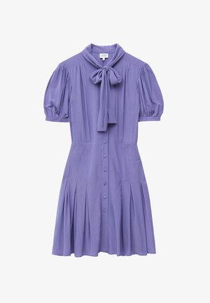 & OTHER STORIES, & OTHER STORIES BOW-NECK MINI DRESS - Blousejurk - purple