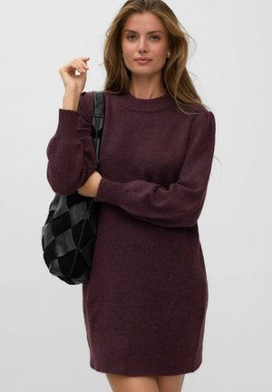 Vero Moda, KNITTED DRESS VMBESTI SHORT DRESS - Robe pull - winetasting
