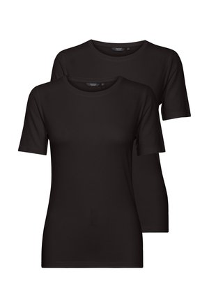 JESSA 2 PACK - T-shirt basic - black black