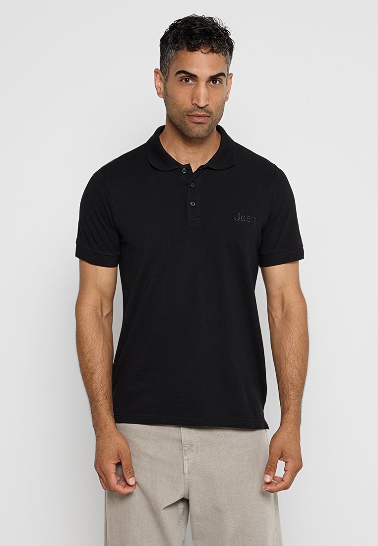 Jeep Poloshirt zwart Jeep Poloshirt zwart