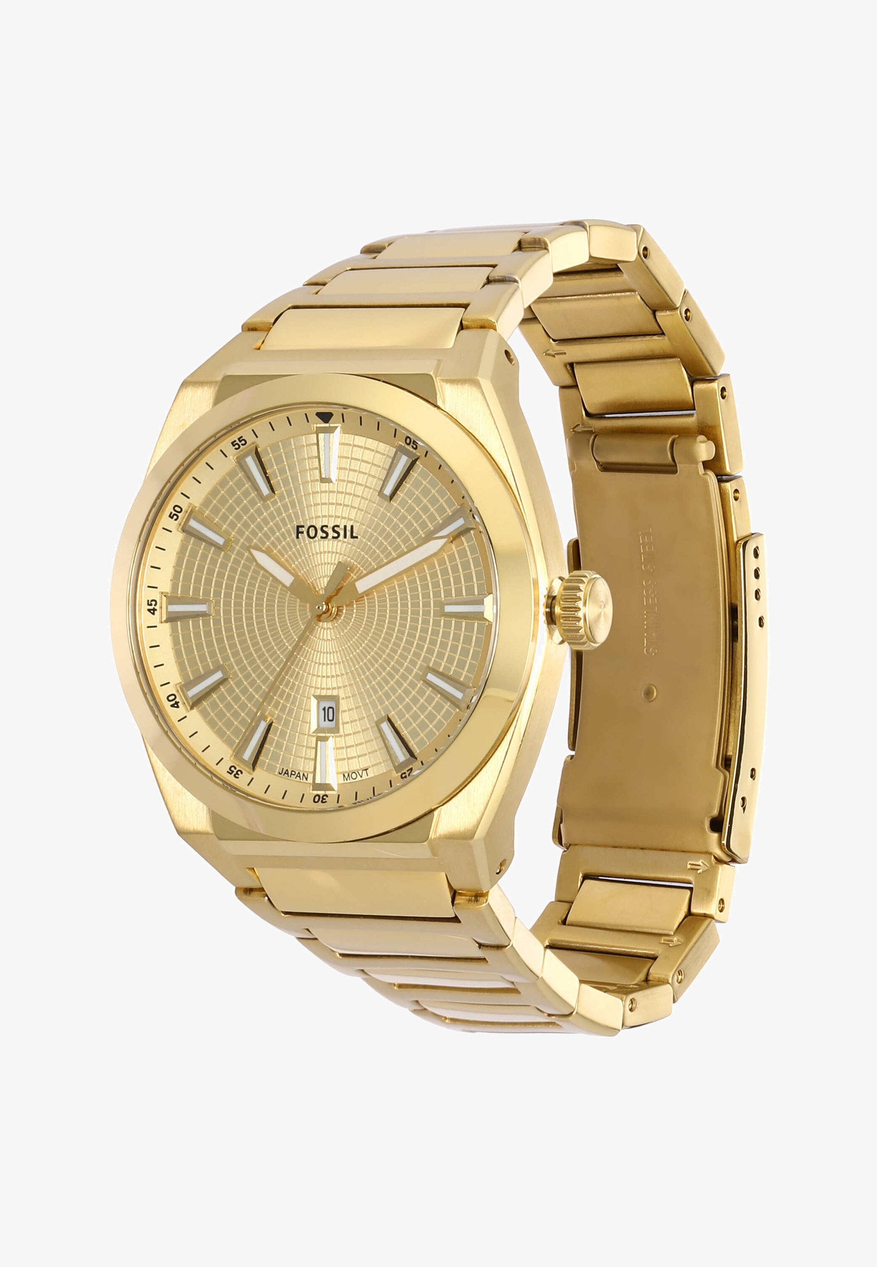 Stainless Steel Goldene Fossil Uhr Herren Fossil Set Damen- Und