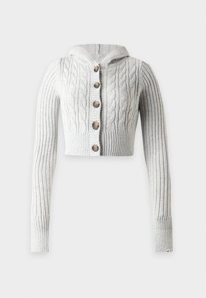 Hollister Co., SHRUNKEN HOODED - Ζακέτα - grey