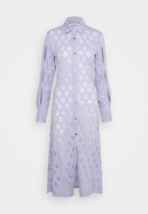 ROKH SLEEVE CUT OUT DETAILED LONG DRESS - Φόρεμα-πουλόβερ - lavender