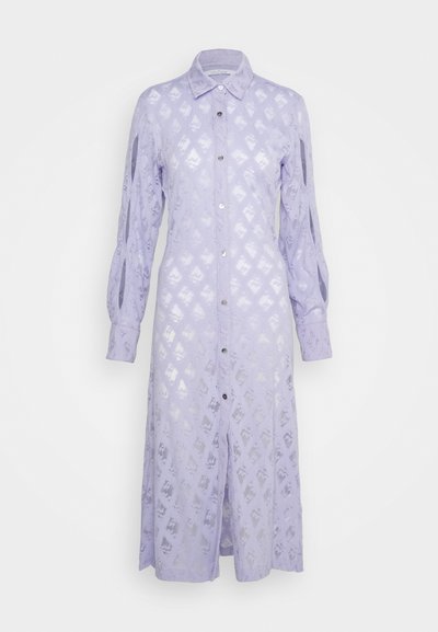ROKH SLEEVE CUT OUT DETAILED LONG DRESS - Abito in maglia - lavender