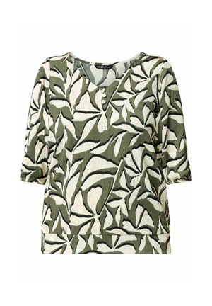 Yours Clothing, PLUS SIZE CASUAL TOPS - Printtipaita - khaki