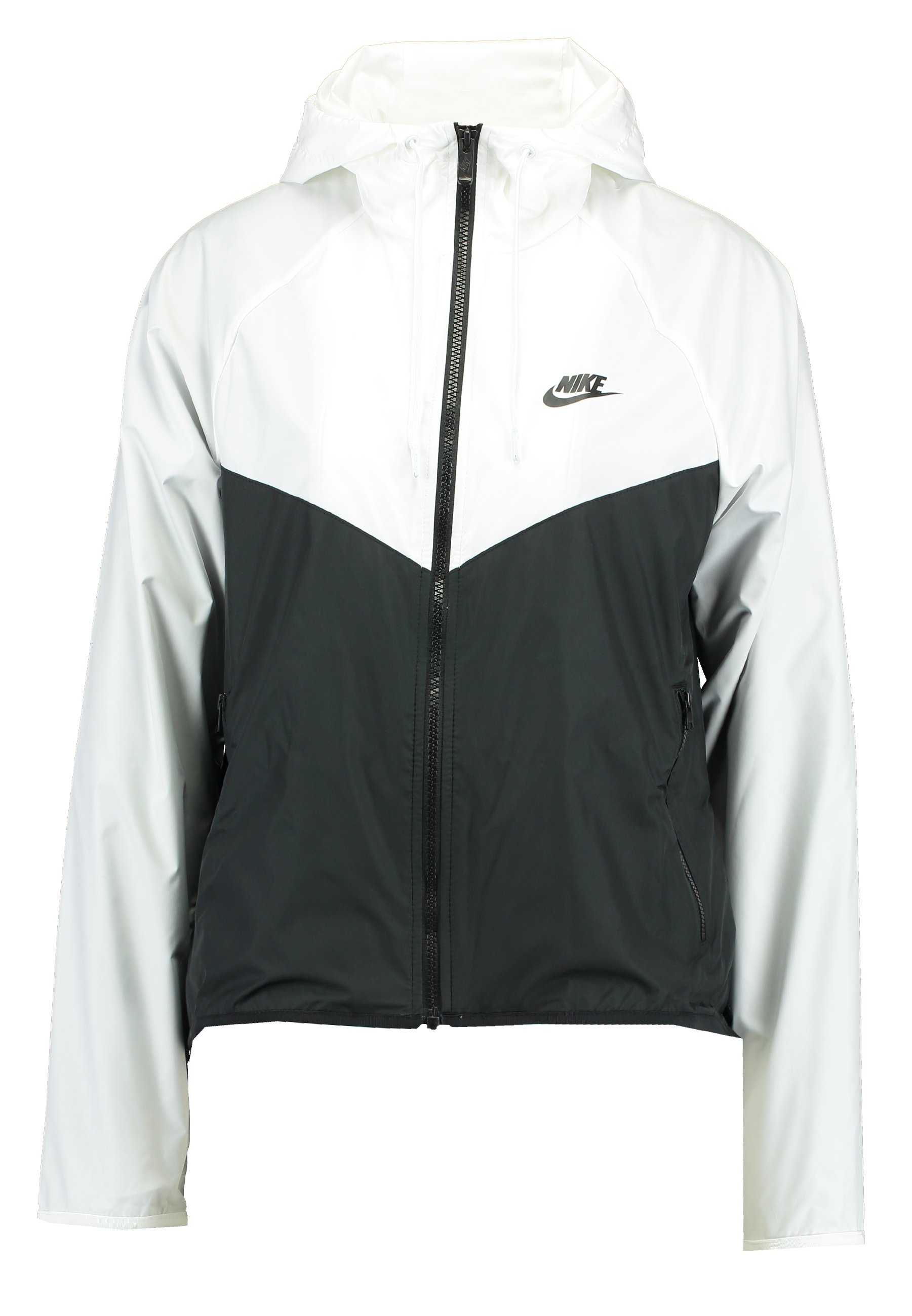 nike jackets black and white