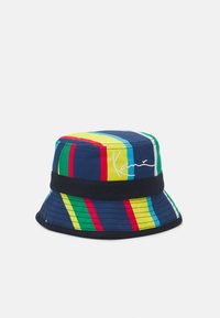 Karl Kani - SIGNATURE REVERSIBLE STRIPE BUCKET HAT UNISEX - Sombrero - navy Imagen en miniatura 1