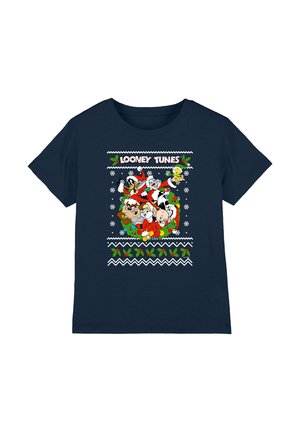 Cotton Soul, LOONEY TUNES LOONEY CHRISTMAS UGLY CHRISTMAS UNISEX - Print T-shirt - dark blue