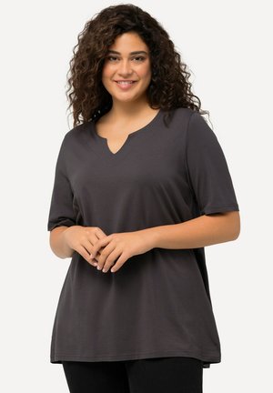 AUSSCHNITT HALBARM - Basic T-shirt - graphite gray