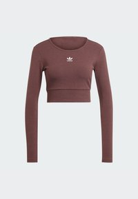 adidas Originals ESSENTIALS RIB - Hosszú ujjú felső - shadow brown