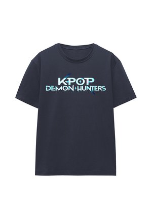 Print T-shirt - dark blue
