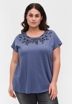 T-shirt print - vintage ind mel leaf