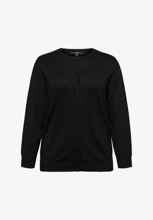 Vero Moda Curve, CARDIGAN VMCSILJE KNIT CARDIGAN - Strickjacke - black