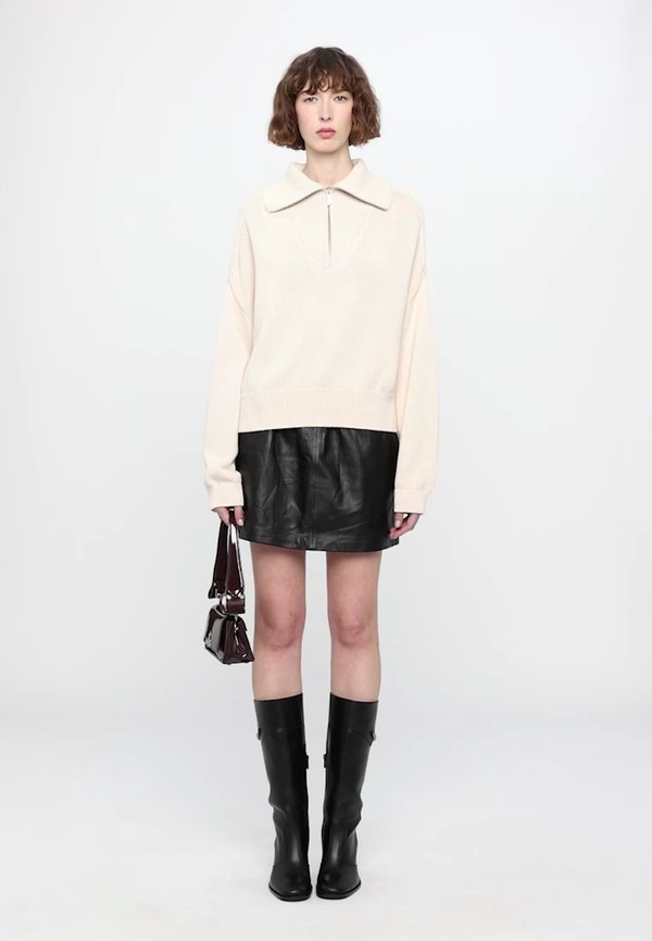 CROPPED TROYER - Jumper - beige3