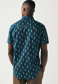 Next SHORT SLEEVE -  REGULAR FIT - Marškiniai - navy blue peacock