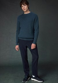 Next CREW NECK TEXTURED  - REGULAR FIT - Maglione - navy blue