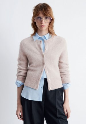 Strickjacke - greige