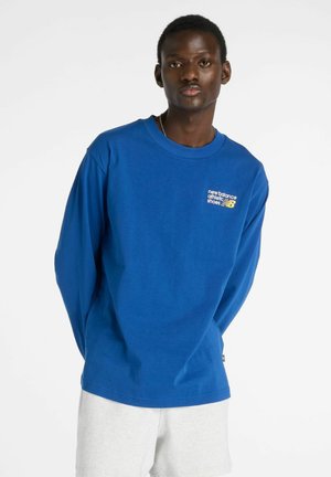 ATHLETICS PREMIUM BACK LOGO LONG SLEEVE - Maglietta a manica lunga - galaxy blue