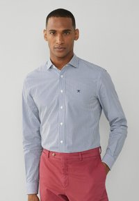 Hackett London - ESSENTIAL FINE BENGAL STRIPE - Shirt - navy Thumbnail Image 1