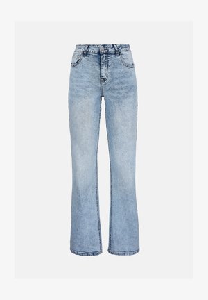 Even&Odd Tall, LOW RISE STRETCH - Jean flare - light blue denim