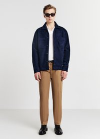 Calliope CON TASCHE - Faux leather jacket - blu notte