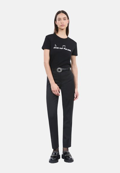 The Kooples À SÉRIGRAPHIE MANCHES COURTES - T-shirt imprimé - black washed