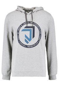 Jack & Jones Felpa con cappuccio - mottled light grey