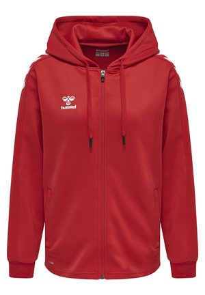 Hummel CORE XK - Felpa con zip - true red