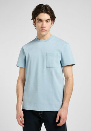 Lee SHORT SLEEVE WW PCKT - T-shirt - bas - jet stream blue