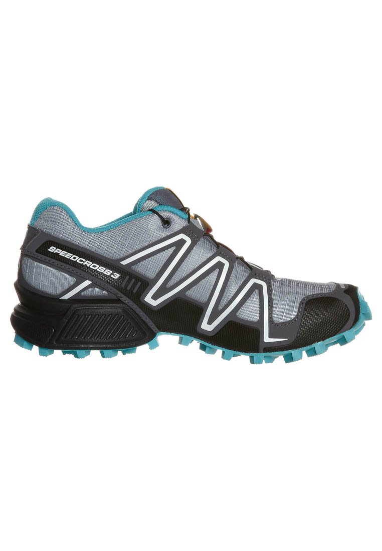 Salomon SPEEDCROSS 3 - Trail hardloopschoenen - grau/türkis/lichtblauw -  Zalando.nl