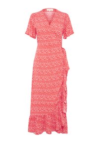 CLARINAPW - Dnevna haljina - mandarin red graphic print