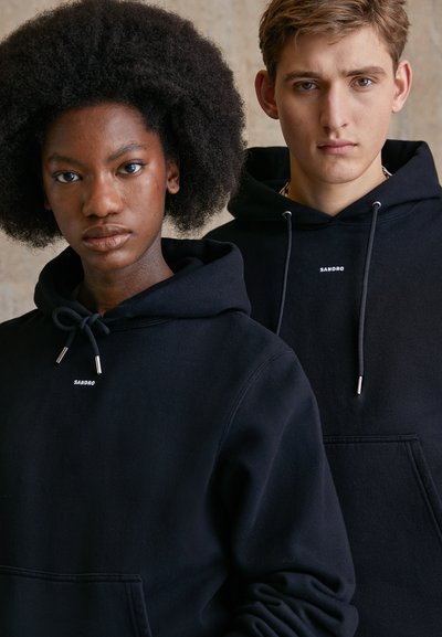 sandro SANDRO HOODIE - Kapucni - noir