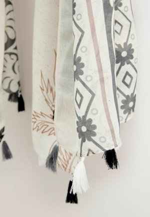 Next, PALM FOIL PRINT LIGHTWEIGHT SCARF . - Fular - monochrome