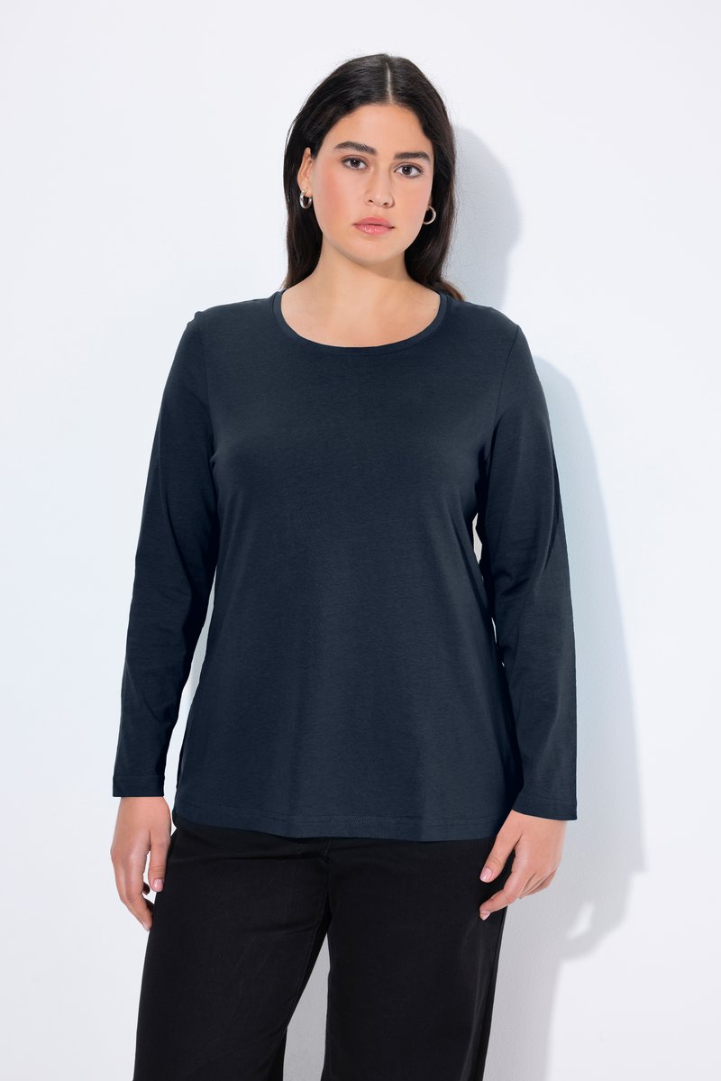 Ulla Popken COL ROND - Top s dlhým rukávom - dark blue