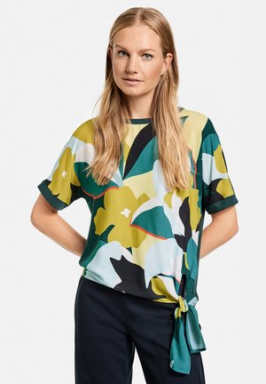 Blouse - grün druck