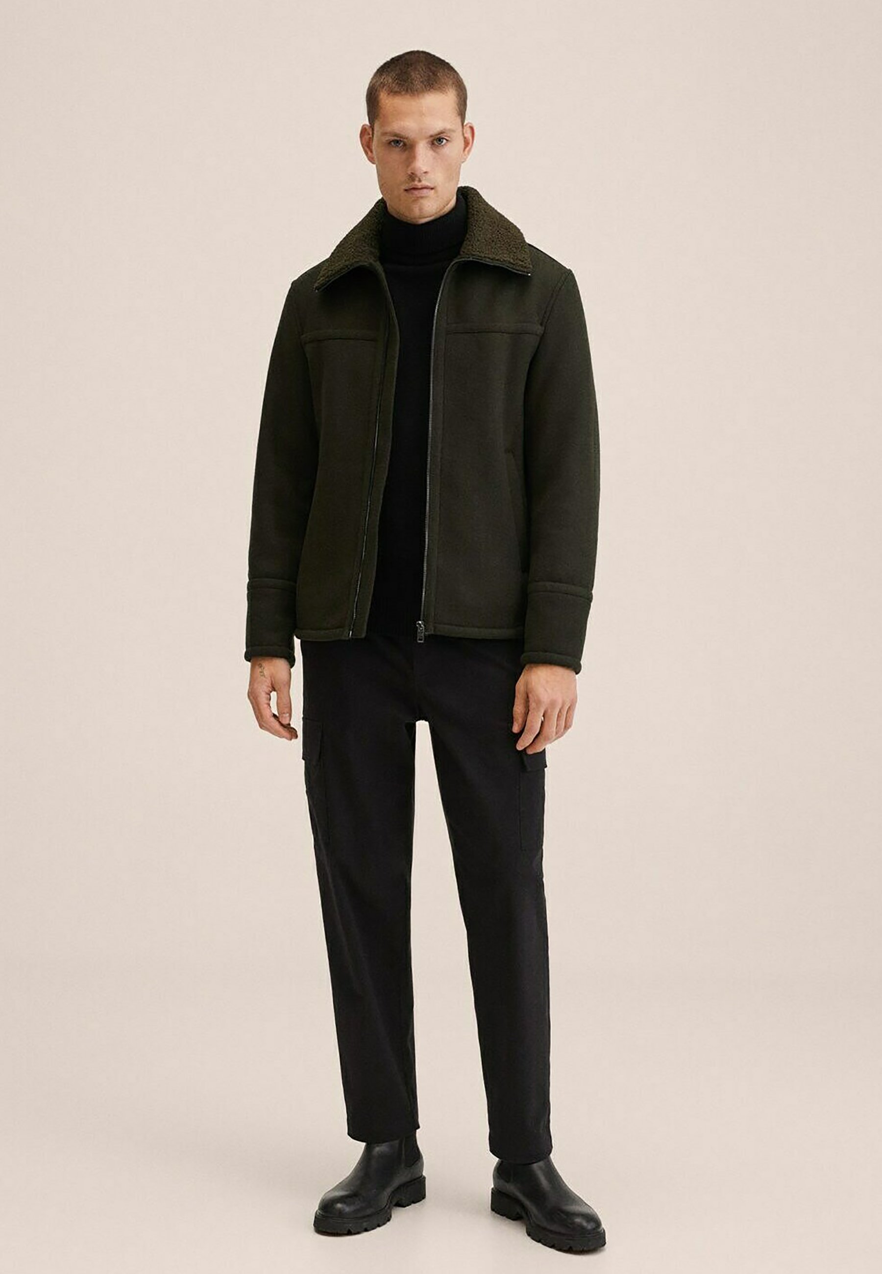 Mango BRAVA-I - Giacca in pile - kaki/cachi - Zalando.it