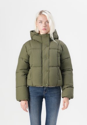 JDYWONDER HOOD PUFFER - Giacca invernale - ivy green