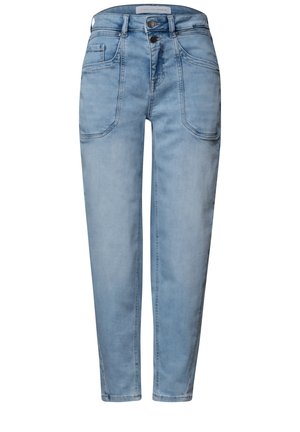 Street One Studio, BARREL LEG JEANS IM LOOSE FIT - Pernera ancha - light blue random wash