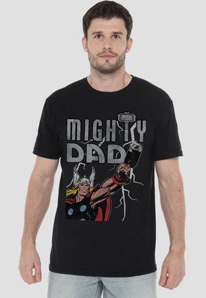 THOR FATHER'S DAY MIGHTY DAD LIGHTNING - Print T-shirt - black