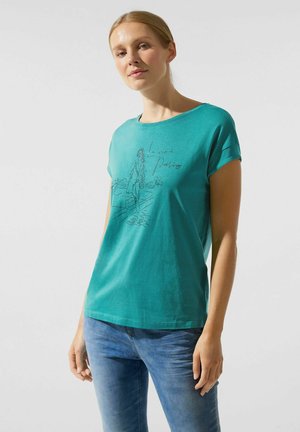Street One Maglietta Manica Lunga Con Stampa - Verde Soft Grass - Taglia 48 Donna - 4